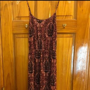 Long printed dress
